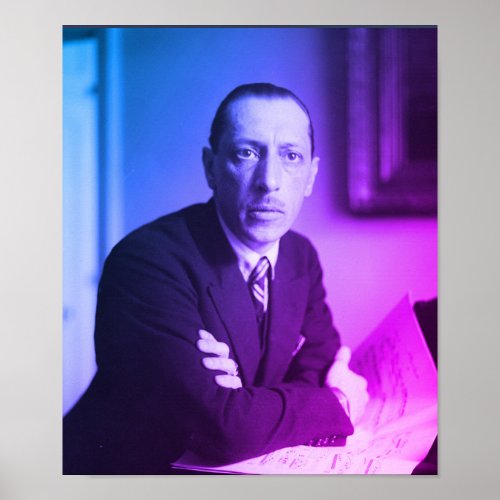 Portrait of Igor Stravinsky Poster