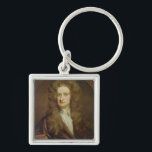 Portrait of Isaac Newton  1702 Keychain<br><div class="desc">Portrait of Isaac Newton | by Sir Godfrey Kneller | Art Location: National Portrait Gallery,  London,  UK | English Artist | Image Collection Number: XCF266097</div>