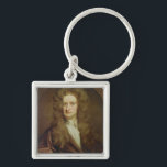 Portrait of Isaac Newton  1702 Keychain<br><div class="desc">Portrait of Isaac Newton | by Sir Godfrey Kneller | Art Location: National Portrait Gallery,  London,  UK | English Artist | Image Collection Number: XCF266097</div>