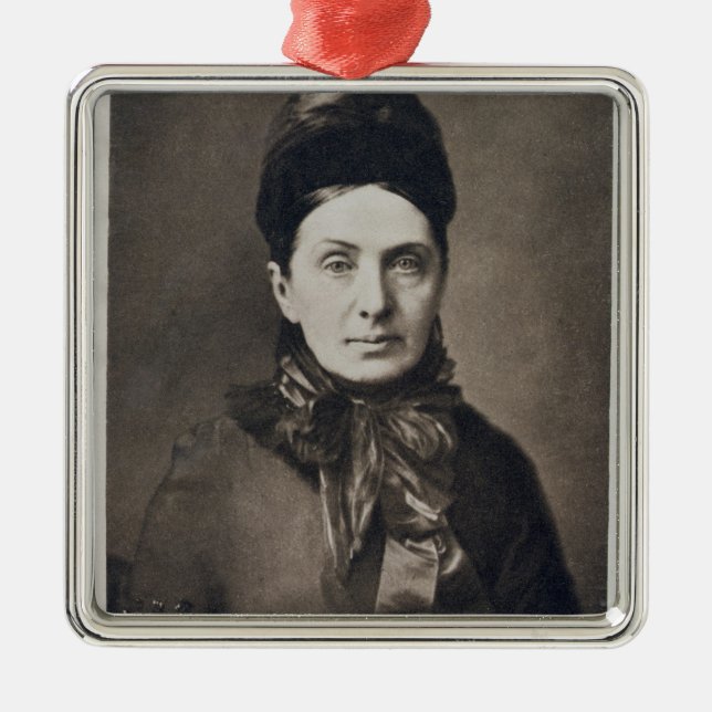 Portrait of Isabella Bird Bishop Metal Ornament (Front)