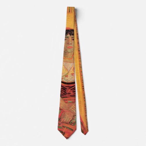 Portrait of Italian Woman by Vincent van Gogh Neck Tie