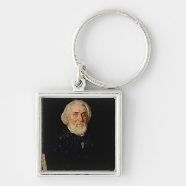 Portrait of Ivan S. Turgenev , 1879 Keychain (Front)