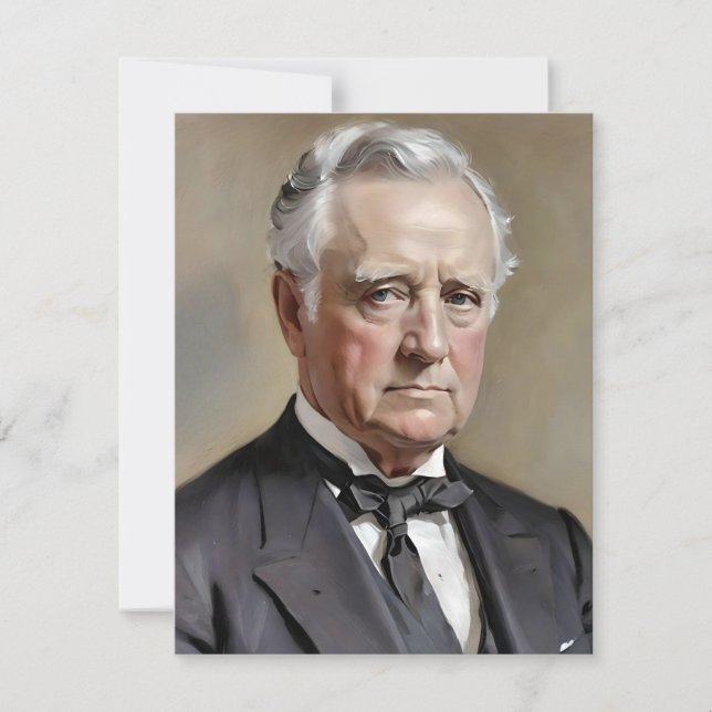 Portrait of James Buchanan Holiday Card (Front)