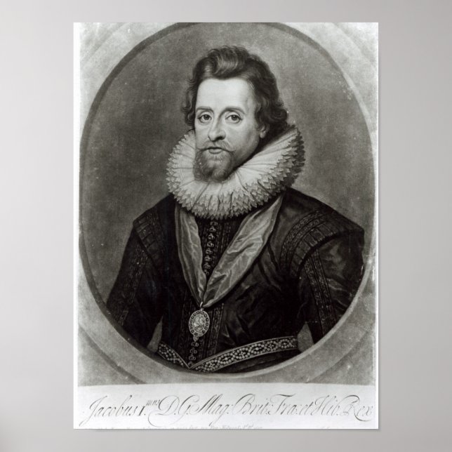 Portrait of James I  after a miniature by Poster (Front)