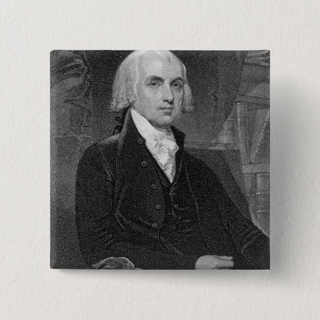 Portrait of James Madison, engraved by William A. Button (Front)
