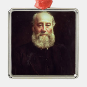 Portrait of James Prescott Joule Metal Ornament