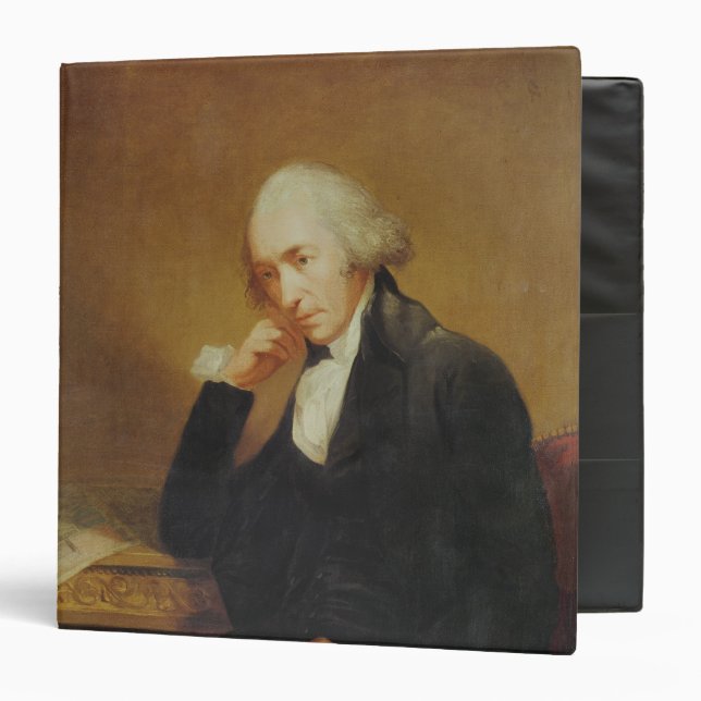 Portrait of James Watt  1792 3 Ring Binder (Front/Inside)