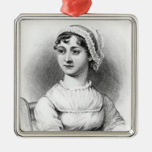 Portrait of Jane Austen Metal Ornament