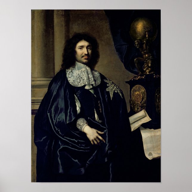 Portrait of Jean-Baptiste Colbert de Torcy  1666 Poster (Front)