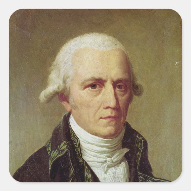 Portrait of Jean-Baptiste de Monet Square Sticker (Front)