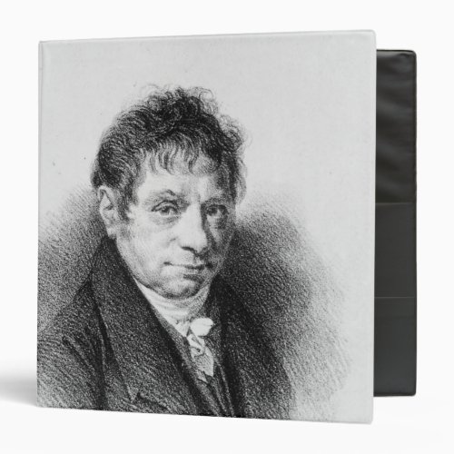 Portrait of Jean Baptiste Say 3 Ring Binder