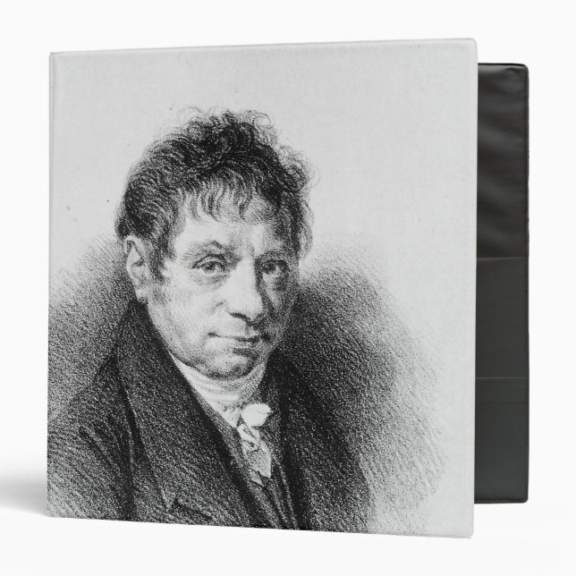 Portrait of Jean Baptiste Say 3 Ring Binder (Front/Inside)