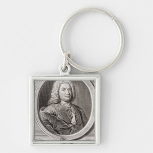 Portrait of Jean Bernoulli engraved by Keychain