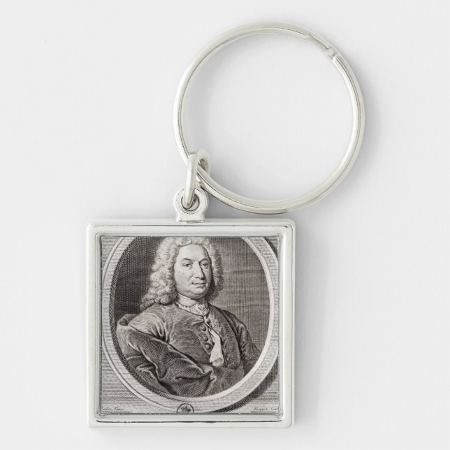 Portrait of Jean Bernoulli  engraved by Keychain (Front)