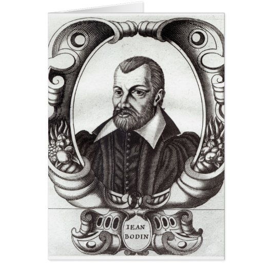 Portrait of Jean Bodin Cards (Front)