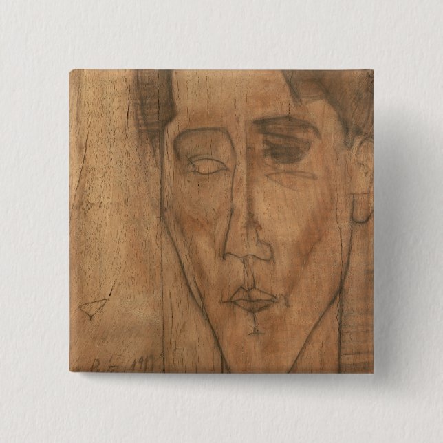 Portrait of Jean Cocteau (1889-1963) 1917 (pencil Button (Front)