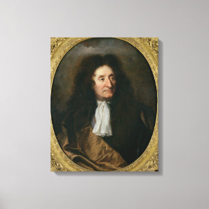 Portrait of Jean de La Fontaine Canvas Print