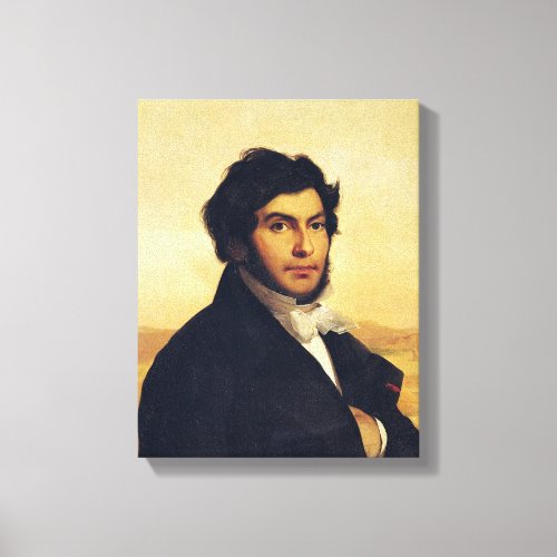 Portrait of Jean_Francois Champollion  1831 Canvas Print