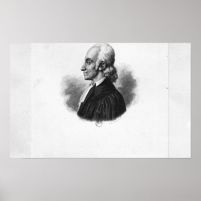 Portrait of Jean Frederic Oberlin Poster (Front)