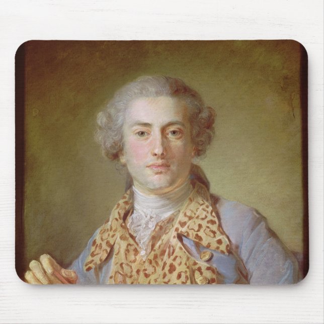 Portrait of Jean-Georges Noverre , 1764 Mouse Pad (Front)