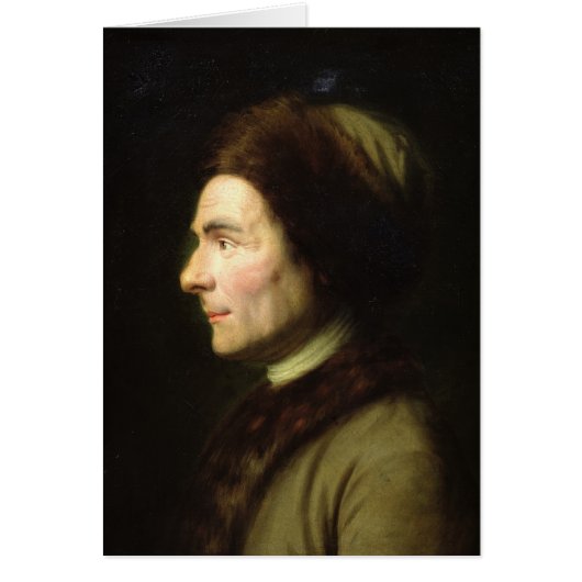 Portrait of Jean-Jacques Rousseau Cards (Front)