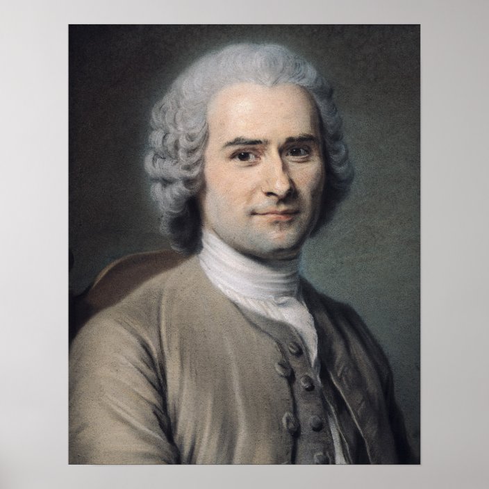 Portrait of Jean Jacques Rousseau Poster | Zazzle.com