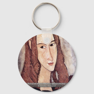 Portrait Of Jeanne Hébuterne [Head In Profile]., Keychain