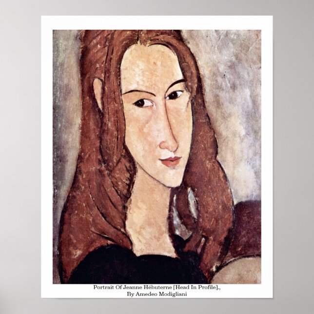 Portrait Of Jeanne Hébuterne [Head In Profile]., Poster (Front)