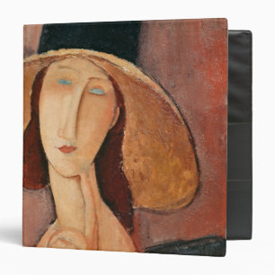 Portrait of Jeanne Hebuterne in a large hat Binder