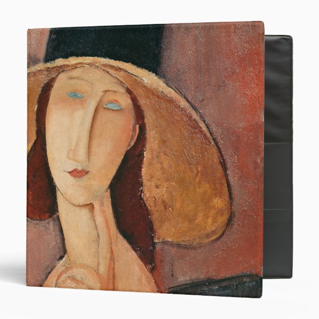 Portrait of Jeanne Hebuterne in a large hat Binder (Front/Inside)