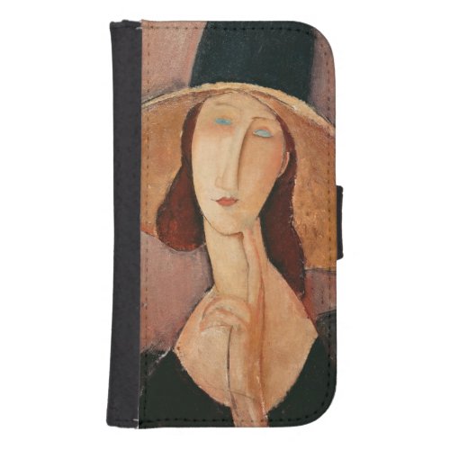 Portrait of Jeanne Hebuterne in a large hat Samsung S4 Wallet Case