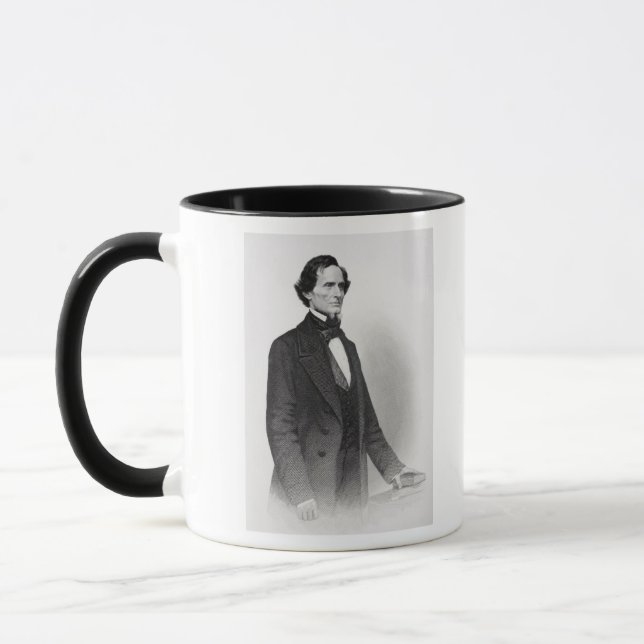 Portrait of Jefferson Davis Mug (Left)