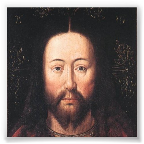 Portrait of Jesus Christ by Jan van Eyck Photo Print