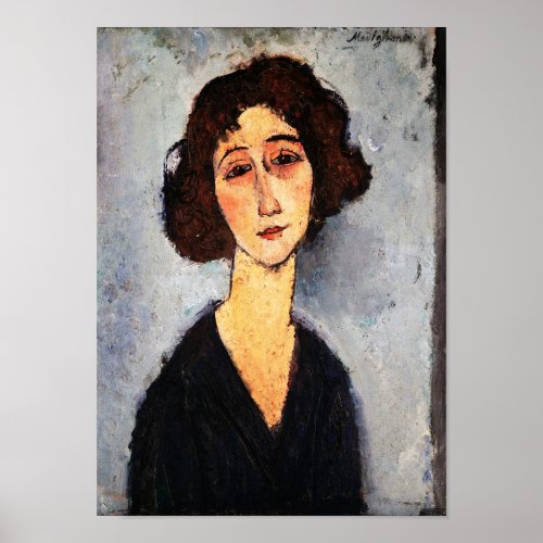 Portrait of Jeune Femme Modigliani Poster