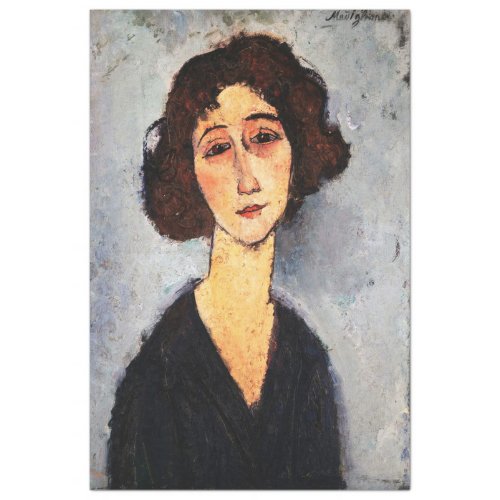 Portrait of Jeune Femme Modigliani Tissue Paper