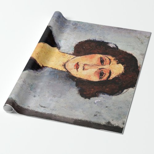 Portrait of Jeune Femme Modigliani Wrapping Paper