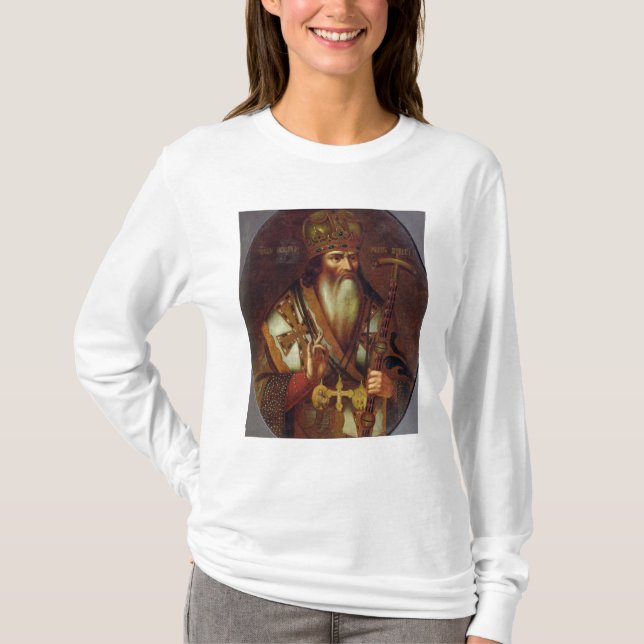 Portrait of Joachim, Patriarch of Moscow T-Shirt (Front)