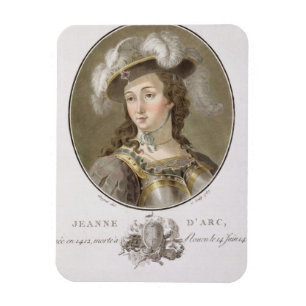 Portrait of Joan of Arc (1412-31), 1787 (coloured Magnet