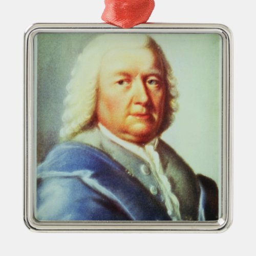 Portrait of Johann Sebastian Bach Metal Ornament