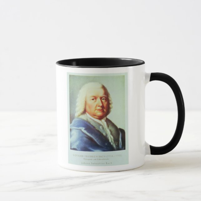Portrait of Johann Sebastian Bach Mug (Right)
