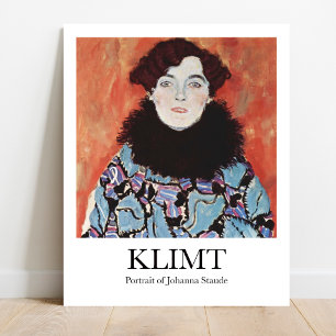 Portrait of Johanna Staude by Gustav Klimt Poster