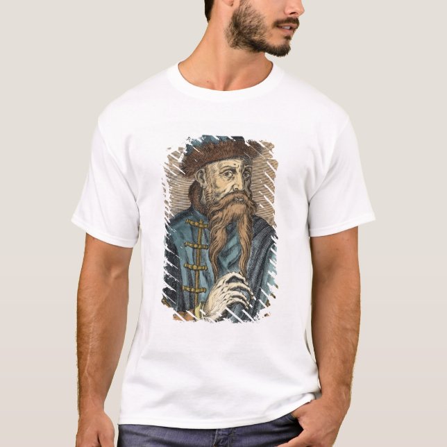 Portrait of Johannes Gutenberg 2 T-Shirt (Front)