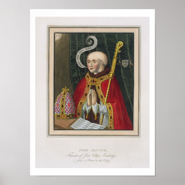 Portrait of John Alcock (c. 1430-1500), Founder of Poster (Front)