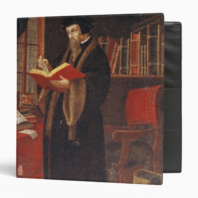 Portrait of John Calvin 3 Ring Binder (Front/Inside)