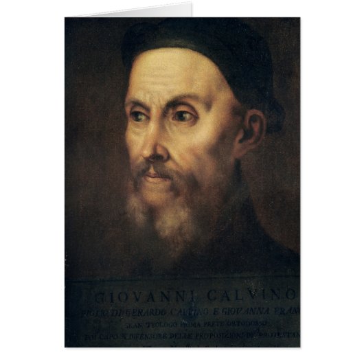 Portrait of John Calvin Cards (Front)