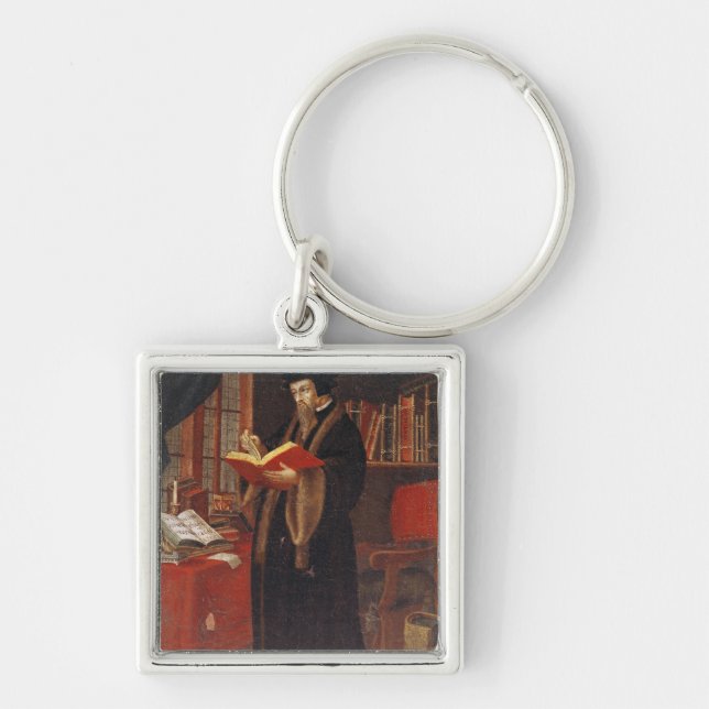 Portrait of John Calvin Keychain (Front)
