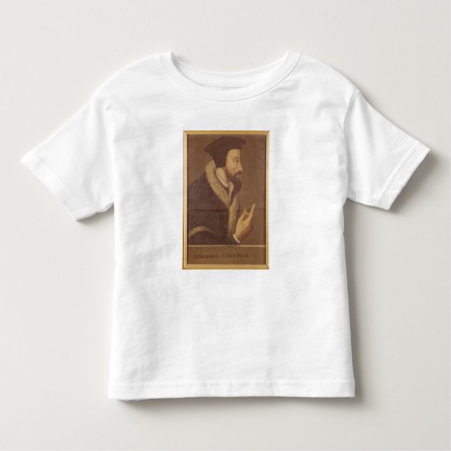 Portrait of John Calvin Toddler T-shirt (Front)