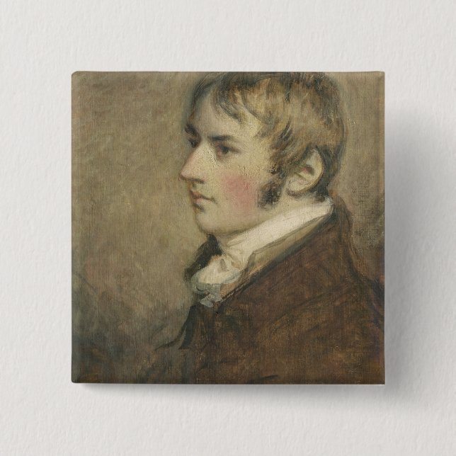 Portrait of John Constable (1776-1837) aged twenty Button (Front)