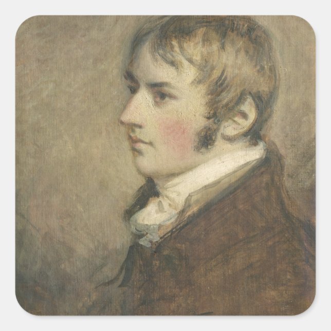 Portrait of John Constable (1776-1837) aged twenty Square Sticker (Front)