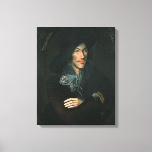 Portrait of John Donne, c.1595 Canvas Print